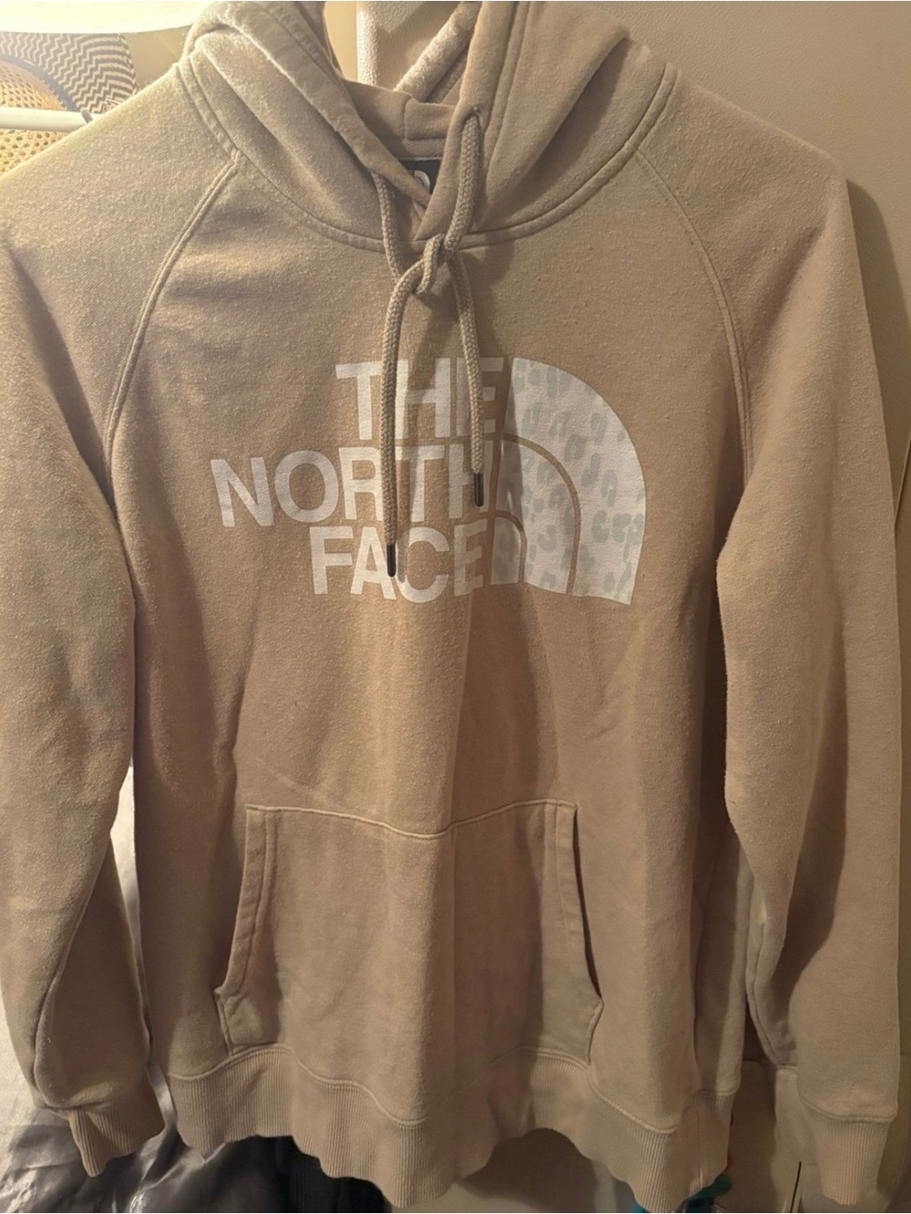 The North Face Women’s Tan Hoodie with White Logo